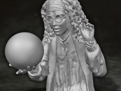 Sybill Trelawney Harry Potter Action Figures Custom Action 3D print model 3D Print Model