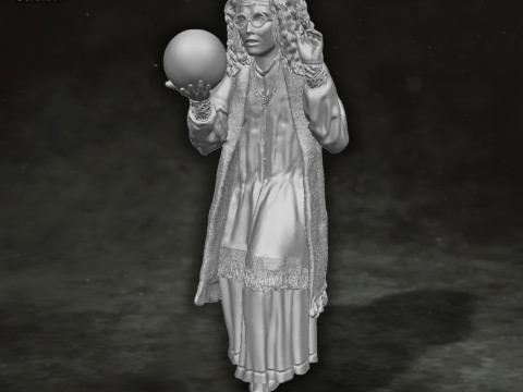 Sybill Trelawney Harry Potter Action Figures Custom Action 3D print model 3Dプリントモデル
