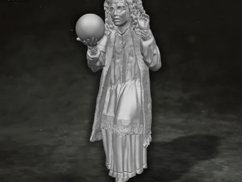 Sybill Trelawney Harry Potter Action Figures Custom Action 3D print model 3D Print Model