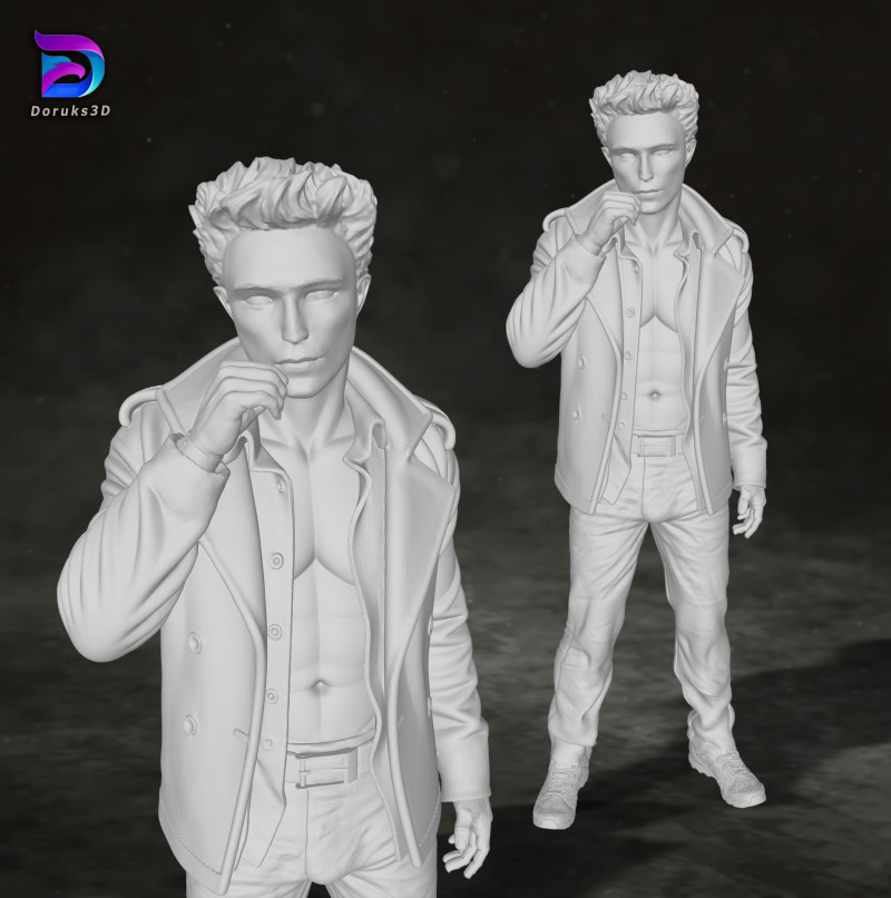 Edward Cullen Twilight Robert Pattinson Figures Custom Action 3D print model Modello di stampa 3D .c4d .max .obj .3ds .fbx .stl .blend 