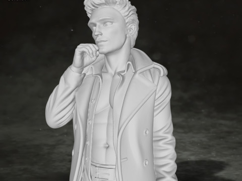Edward Cullen Twilight Robert Pattinson Figures Custom Action 3D print model Modello di stampa 3D