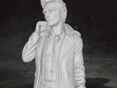 Edward Cullen Twilight Robert Pattinson Figures Custom Action 3D print model 3D Print Model
