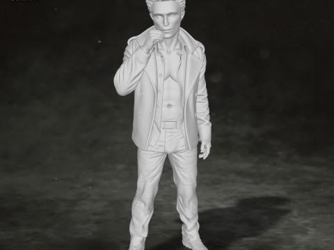 Edward Cullen Twilight Robert Pattinson Figures Custom Action 3D print model Modello di stampa 3D
