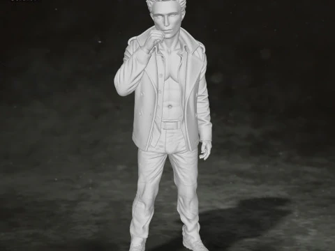 Edward Cullen Twilight Robert Pattinson Figures Custom Action 3D print model 3D Print Model