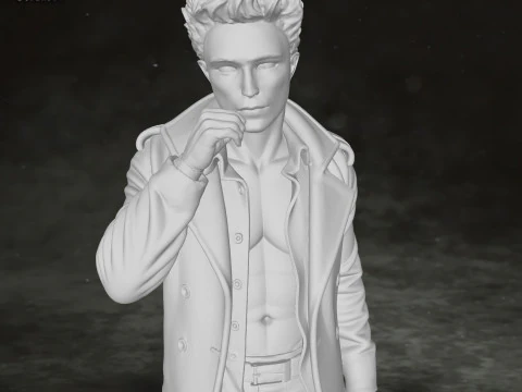 Edward Cullen Twilight Robert Pattinson Figures Custom Action 3D print model 3D Print Model