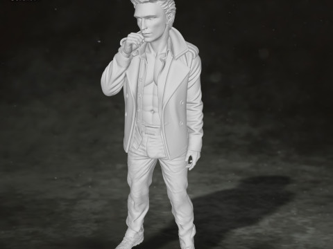 Edward Cullen Twilight Robert Pattinson Figures Custom Action 3D print model Modello di stampa 3D