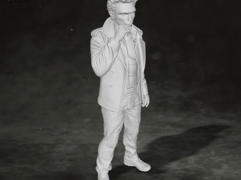 Edward Cullen Twilight Robert Pattinson Figures Custom Action 3D print model Modello di stampa 3D