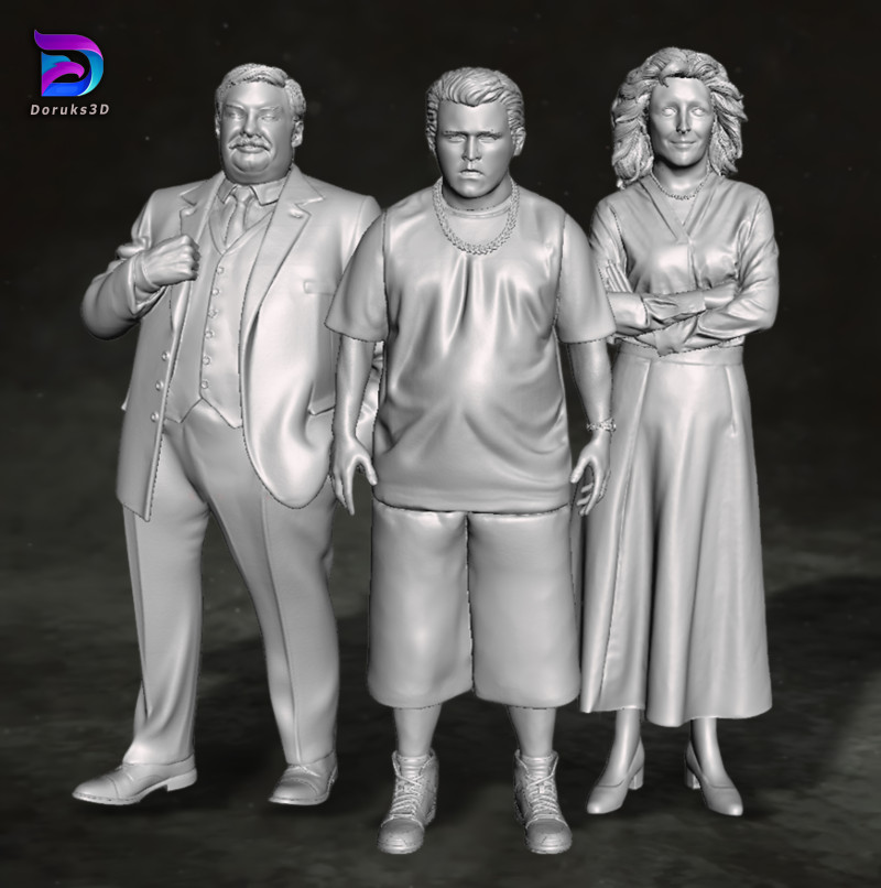 Dursley Family Set Harry Potter Action Figures Custom Action 3D print model 3D printmodel .c4d .max .obj .3ds .fbx .stl .blend 