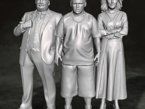 Dursley Family Set Harry Potter Action Figures Custom Action 3D print model 3D Принт Модель