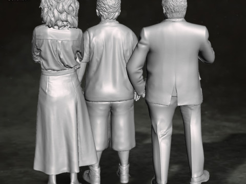 Dursley Family Set Harry Potter Action Figures Custom Action 3D print model 3D printmodel