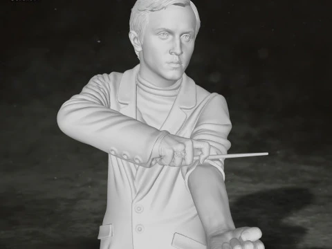 Draco Malfoy Harry Potter Action Figures Custom 3D print model 3D Print Model