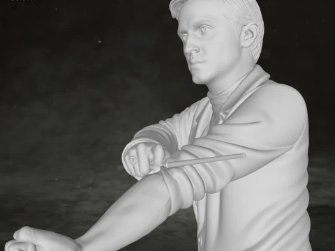 Draco Malfoy Harry Potter Action Figures Custom 3D print model 3D Print Model