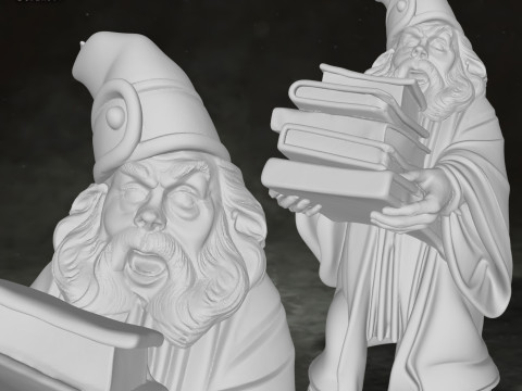 Profesor Filius Flitwick Harry Potter Model Cetak 3D Kustom Model cetak 3D Model Cetak 3D