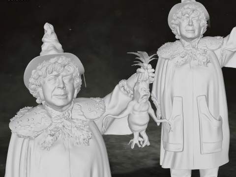 Pomona Sprout Harry Potter Figura de acci&oacute;n Modelo de impresi&oacute;n 3D personalizado Modelo de impresión 3D