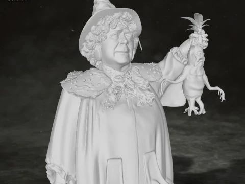Pomona Sprout Harry Potter Action Figure Custom 3D Print Model 3D Print Model