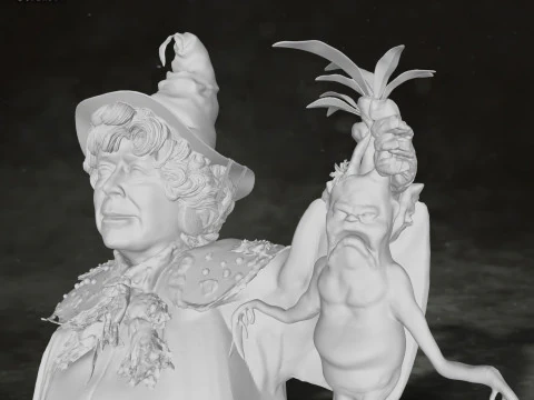 Pomona Sprout Harry Potter Action Figure Custom 3D Print Model 3D Print Model