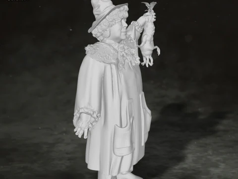 Pomona Sprout Harry Potter Action Figure Custom 3D Print Model 3D Print Model