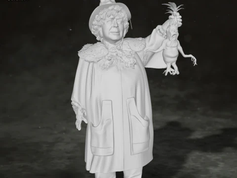 Pomona Sprout Harry Potter Action Figure Custom 3D Print Model 3D Print Model