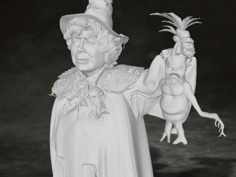 Pomona Sprout Harry Potter Action Figure Custom 3D Print Model 3D Print Model