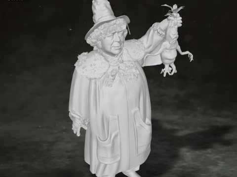 Pomona Sprout Harry Potter Action Figure Custom 3D Print Model 3D Print Model