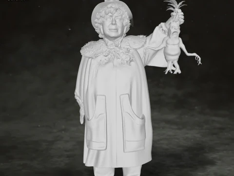 Pomona Sprout Harry Potter Action Figure Custom 3D Print Model 3D Print Model
