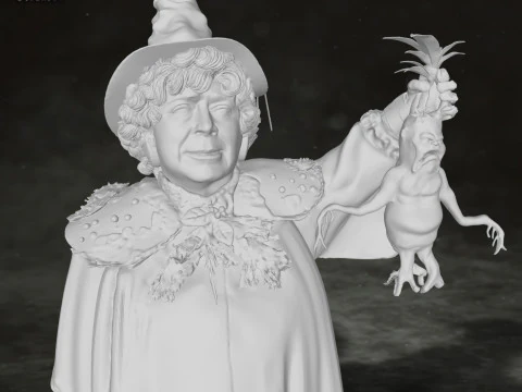 Pomona Sprout Harry Potter Action Figure Custom 3D Print Model 3D Print Model