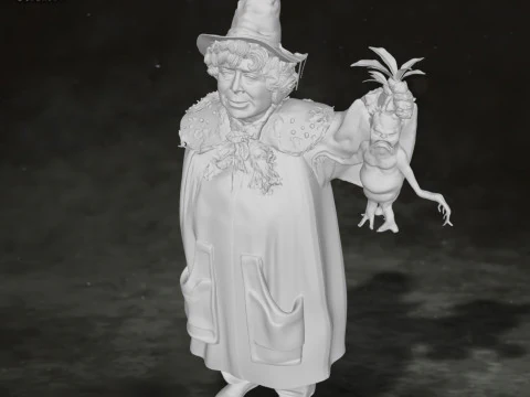 Pomona Sprout Harry Potter Action Figure Custom 3D Print Model 3D Print Model