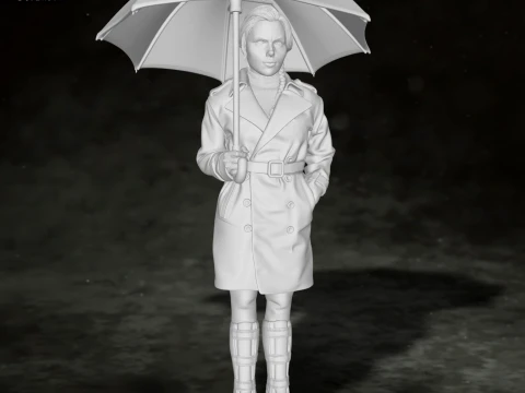 Scarlett Johansson Black Widow Action Figures Custom 3D print model 3D Print Model