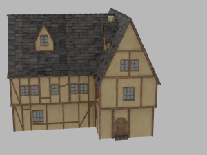 rumah abad pertengahan Model 3D