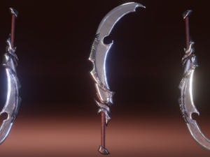 fantasy sword Model 3D