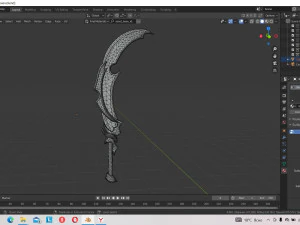 fantasy sword 3D Model