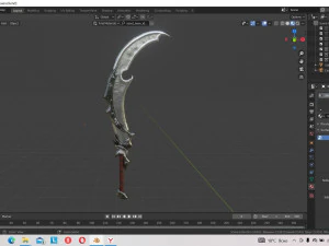 fantasy sword 3D Model
