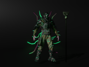 The warlock is an outcast 3D-Modell
