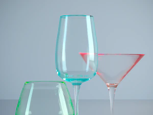 kacamata Model 3D