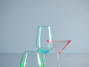 kacamata Model 3D