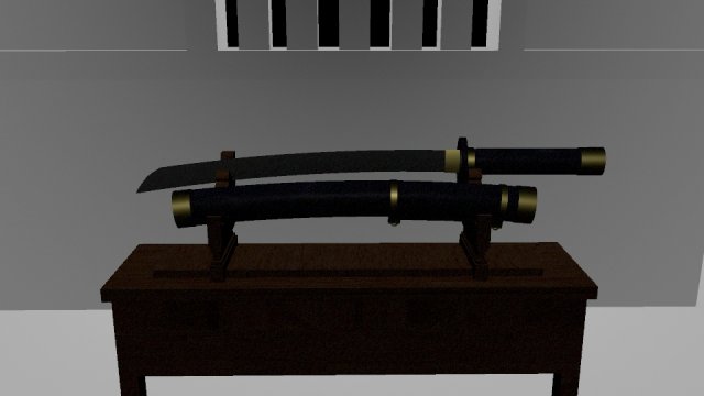 korea style saber 3D 모델 .c4d .max .obj .3ds .fbx .stl .blend 