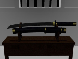 korea style saber Model 3D