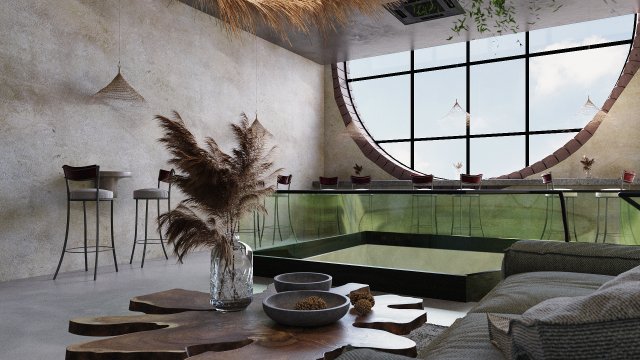 arch cafe project Modelo 3D .c4d .max .obj .3ds .fbx .stl .blend 