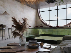 projekt kawiarni arch Model 3D