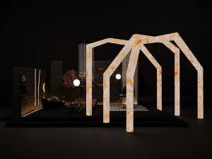 zone 7 abstract collection 3D Model