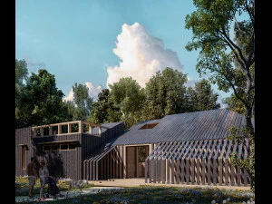 projeto de casa derretida Modelo 3D