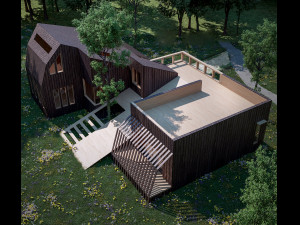 melted house project 3D Model
