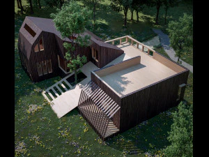 projeto de casa derretida Modelo 3D