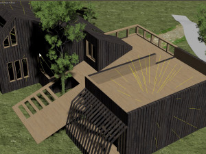 melted house project 3D Model