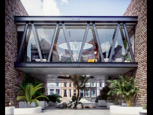 projeto de casa flutuante Modelo 3D