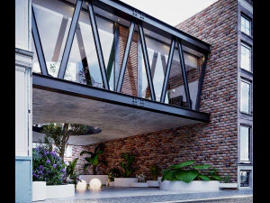 projeto de casa flutuante Modelo 3D