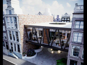 projeto de casa flutuante Modelo 3D