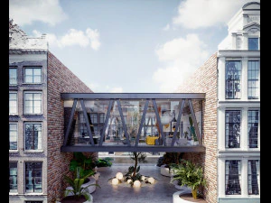 projeto de casa flutuante Modelo 3D