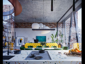 floating house project 3Dモデル