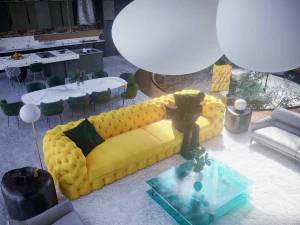 projeto de casa flutuante Modelo 3D